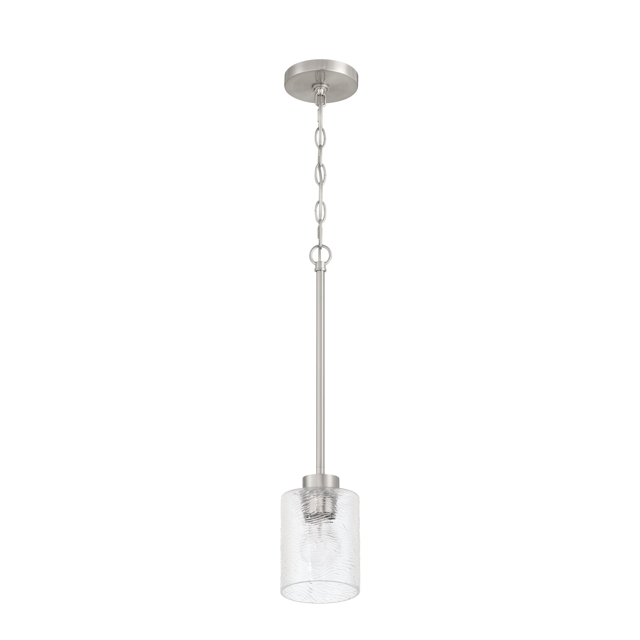 Craftmade - 60291-BNK - One Light Mini Pendant - Lyndsey - Brushed Polished Nickel