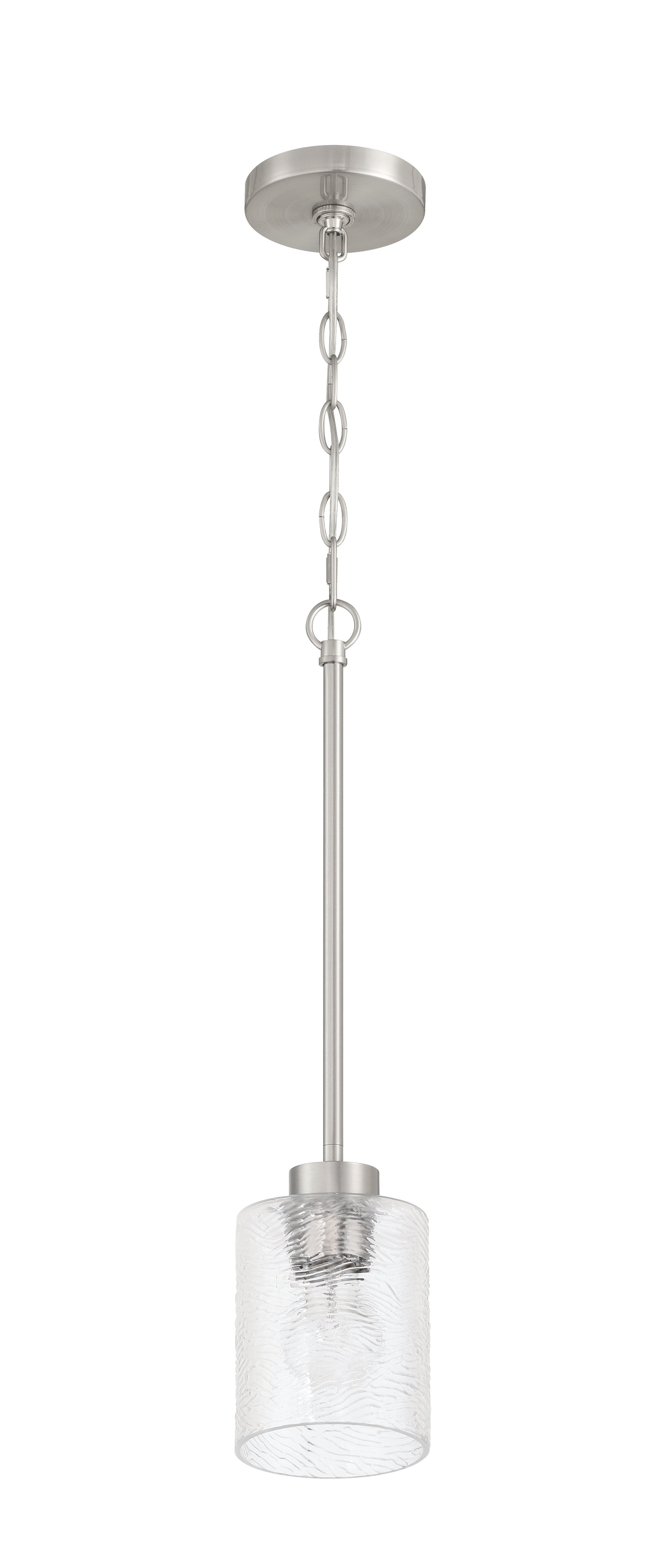 Craftmade - 60291-BNK - One Light Mini Pendant - Lyndsey - Brushed Polished Nickel