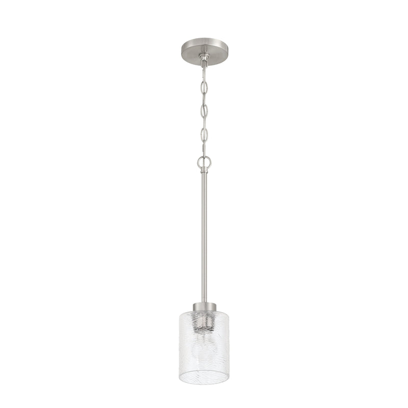 Craftmade - 60291-BNK - One Light Mini Pendant - Lyndsey - Brushed Polished Nickel