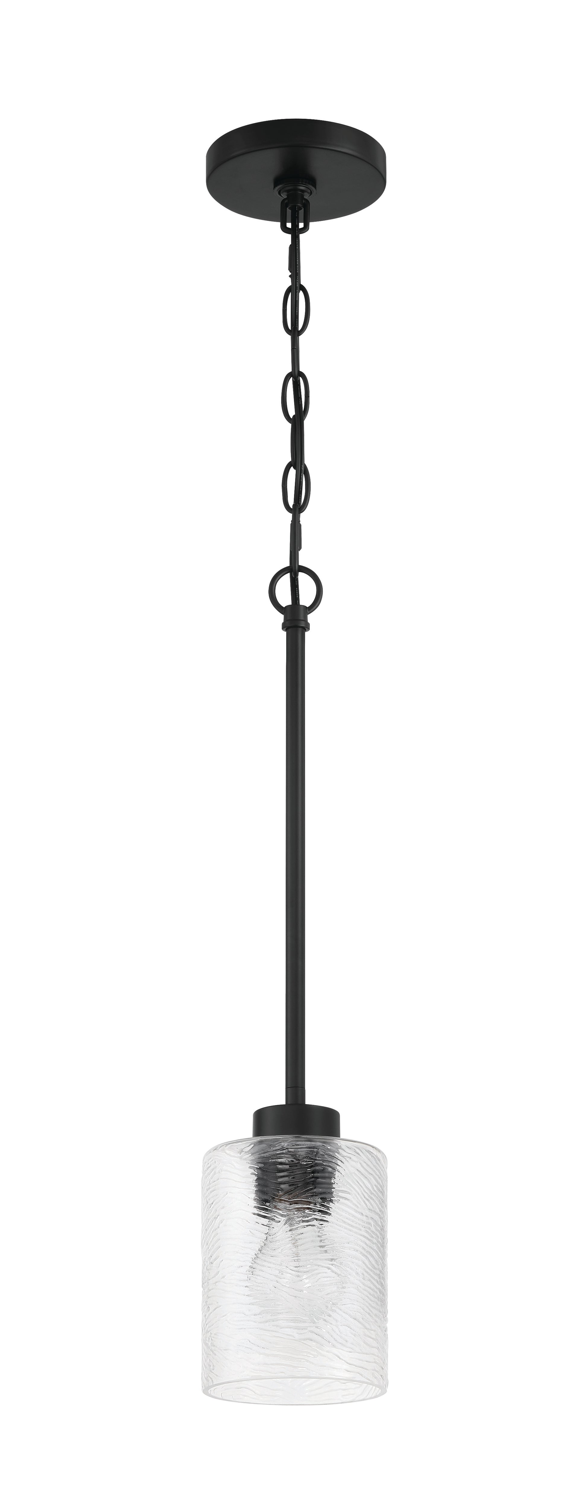 Craftmade - 60291-FB - One Light Mini Pendant - Lyndsey - Flat Black
