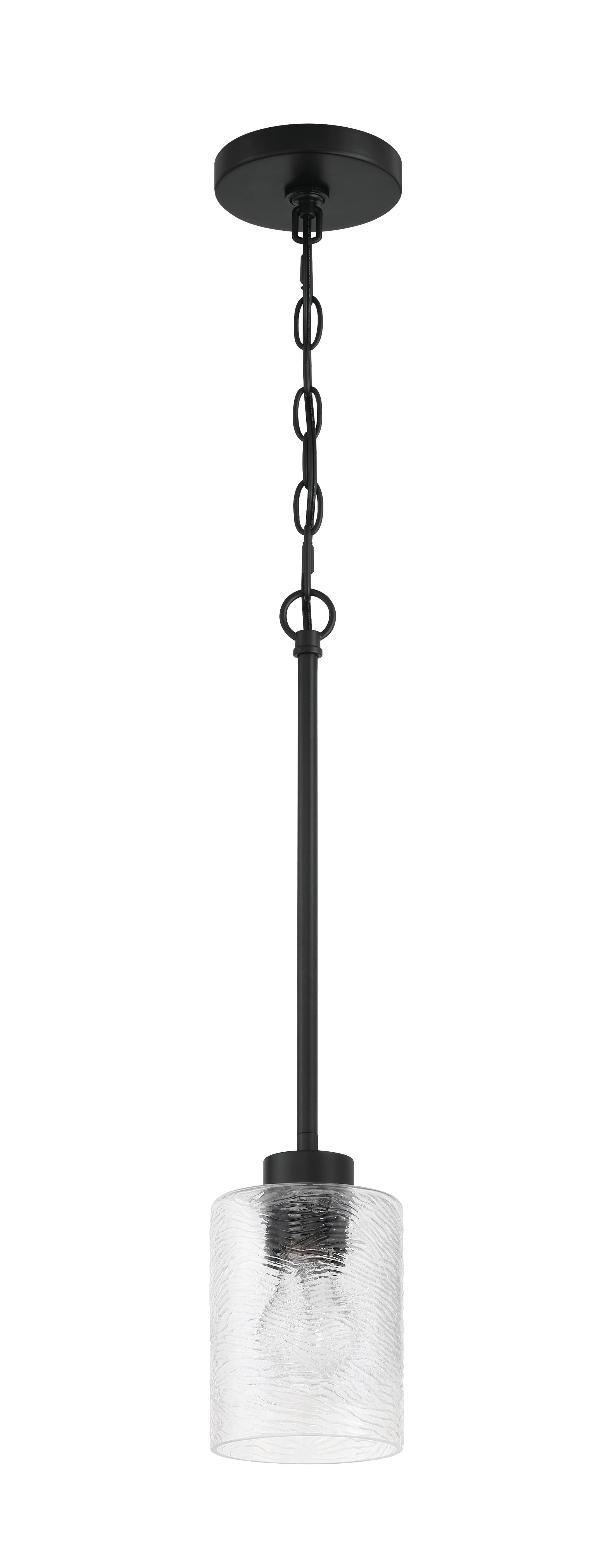 Craftmade - 60291-FB - One Light Mini Pendant - Lyndsey - Flat Black