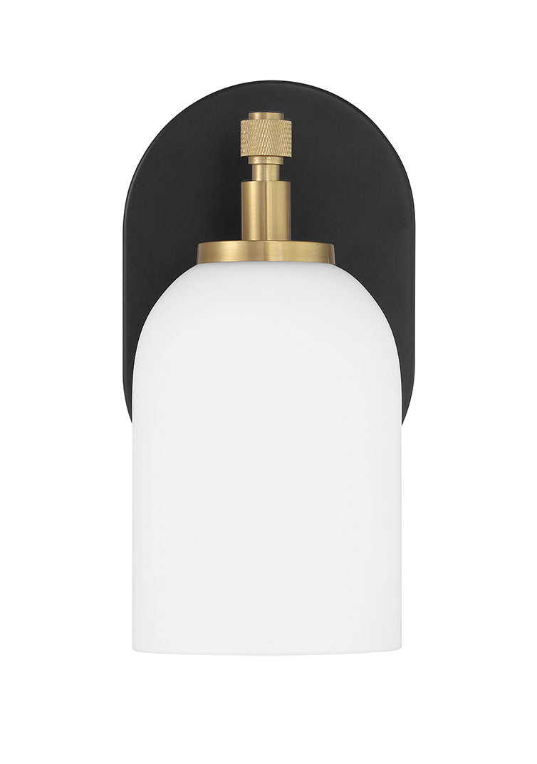 Craftmade - 60301-FBSB - One Light Wall Sconce - Council - Flat Black/Satin Brass