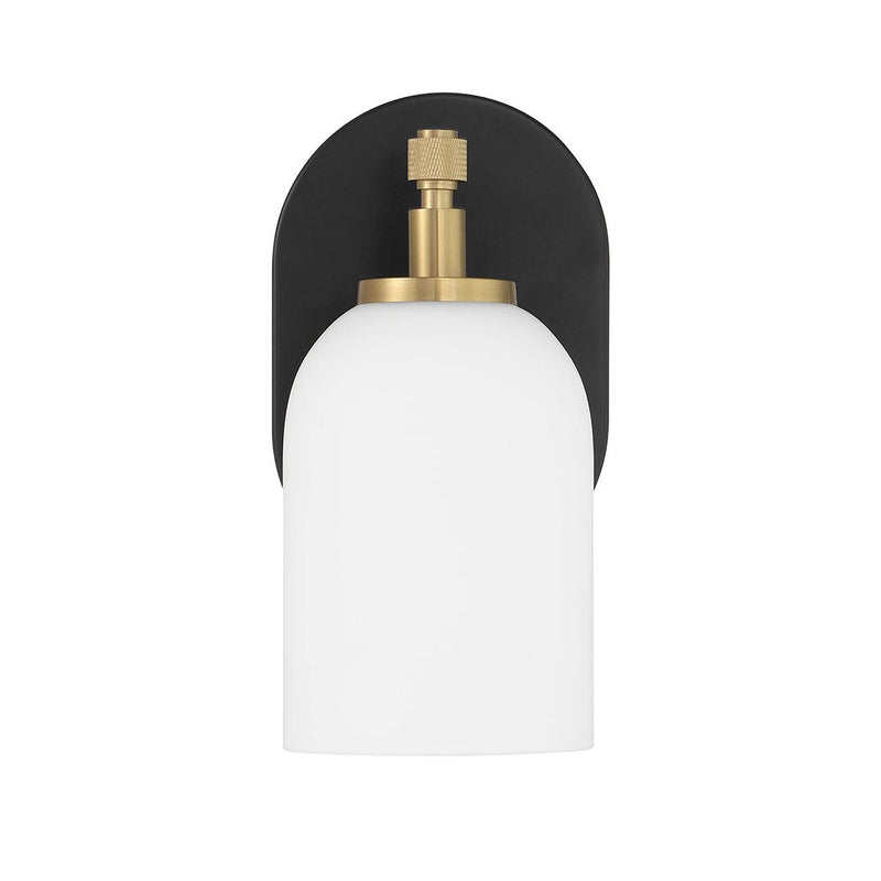 Craftmade - 60301-FBSB - One Light Wall Sconce - Council - Flat Black/Satin Brass