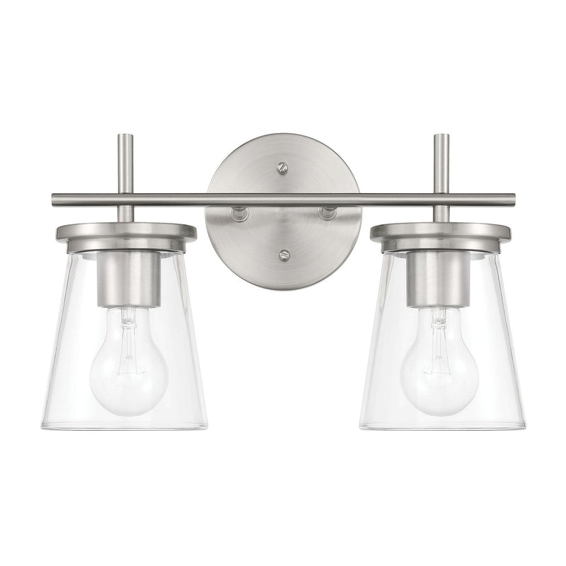 Craftmade - 60402-BNK - Two Light Vanity - Connell - Brushed Polished Nickel