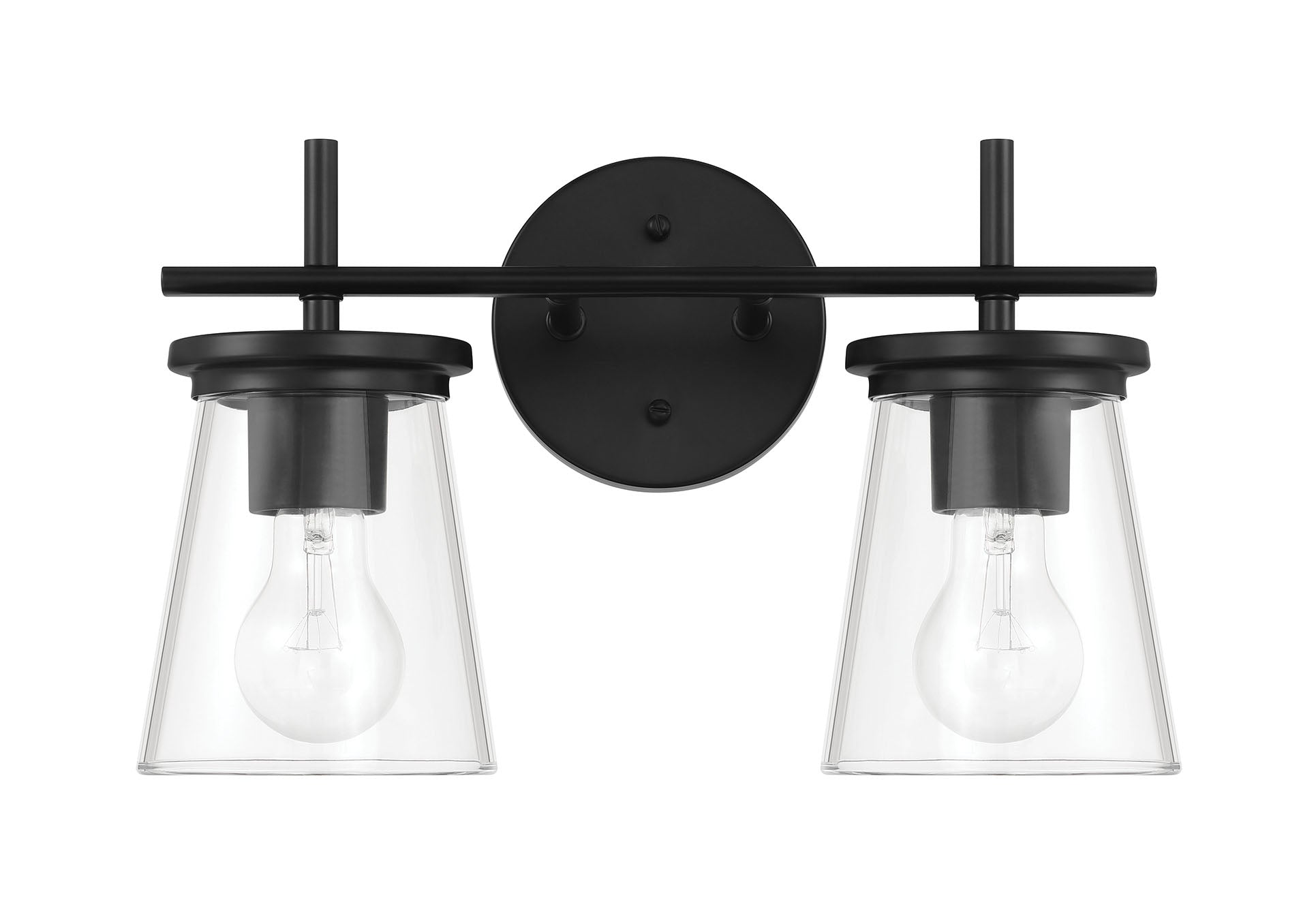 Craftmade - 60402-FB - Two Light Vanity - Connell - Flat Black