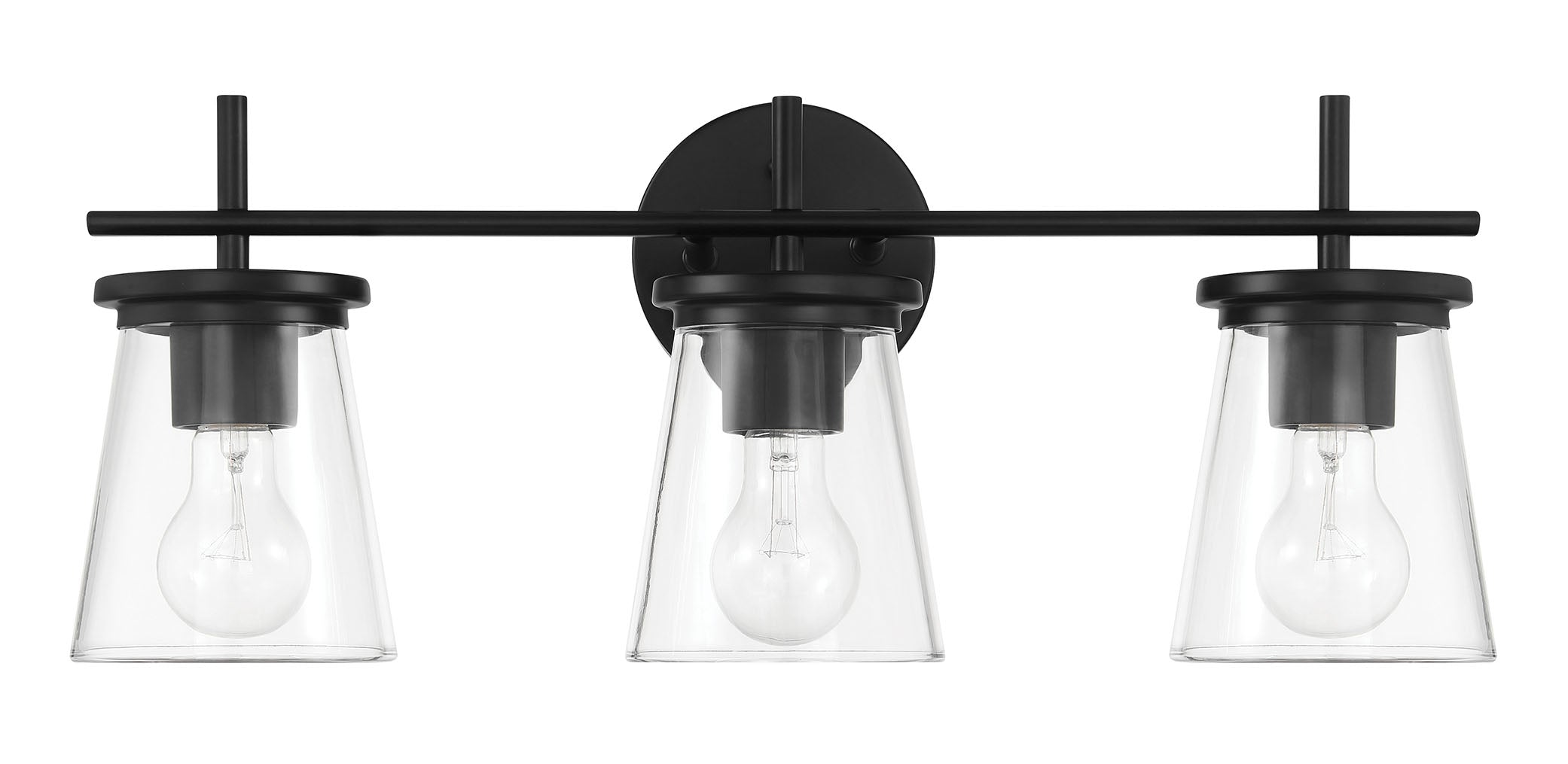 Craftmade - 60403-FB - Three Light Vanity - Connell - Flat Black
