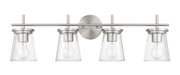Craftmade - 60404-BNK - Four Light Vanity - Connell - Brushed Polished Nickel