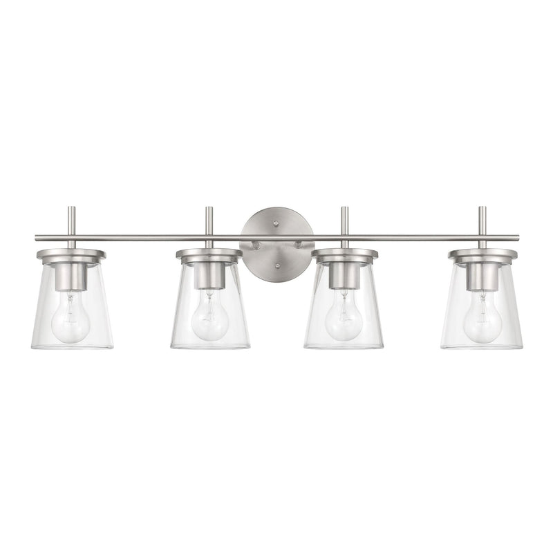 Craftmade - 60404-BNK - Four Light Vanity - Connell - Brushed Polished Nickel
