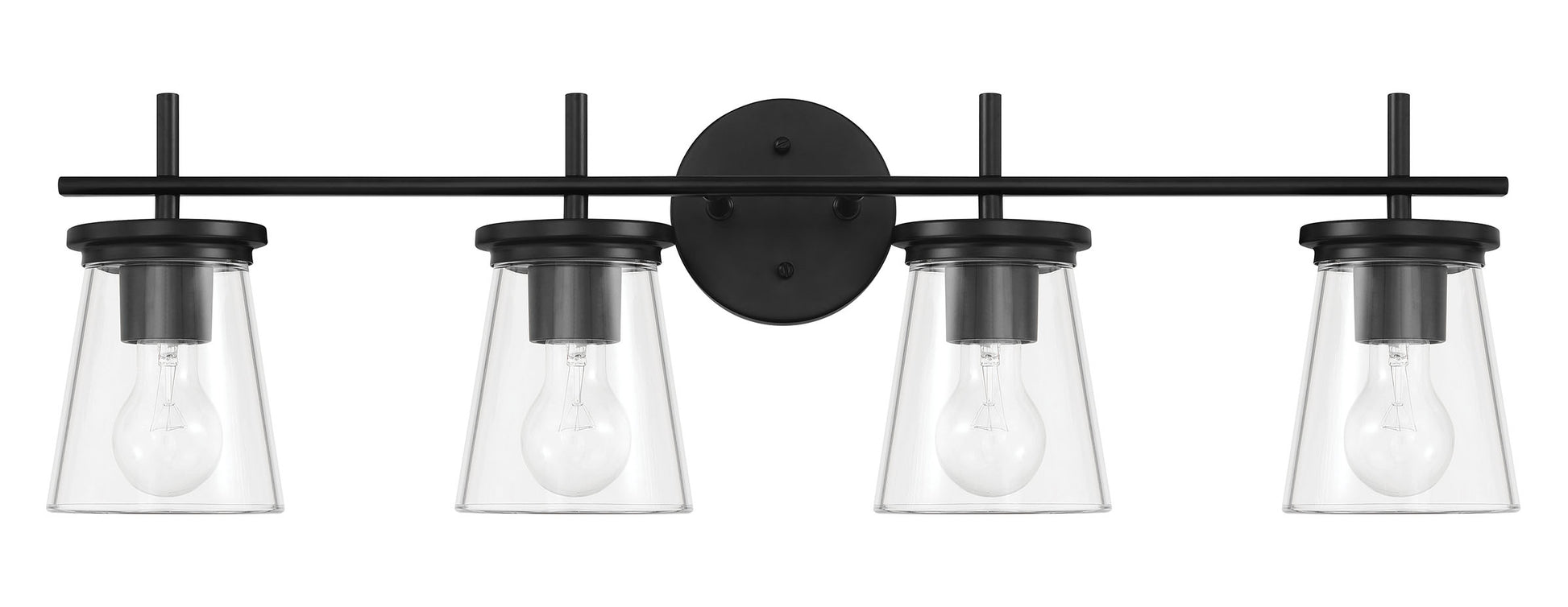 Craftmade - 60404-FB - Four Light Vanity - Connell - Flat Black