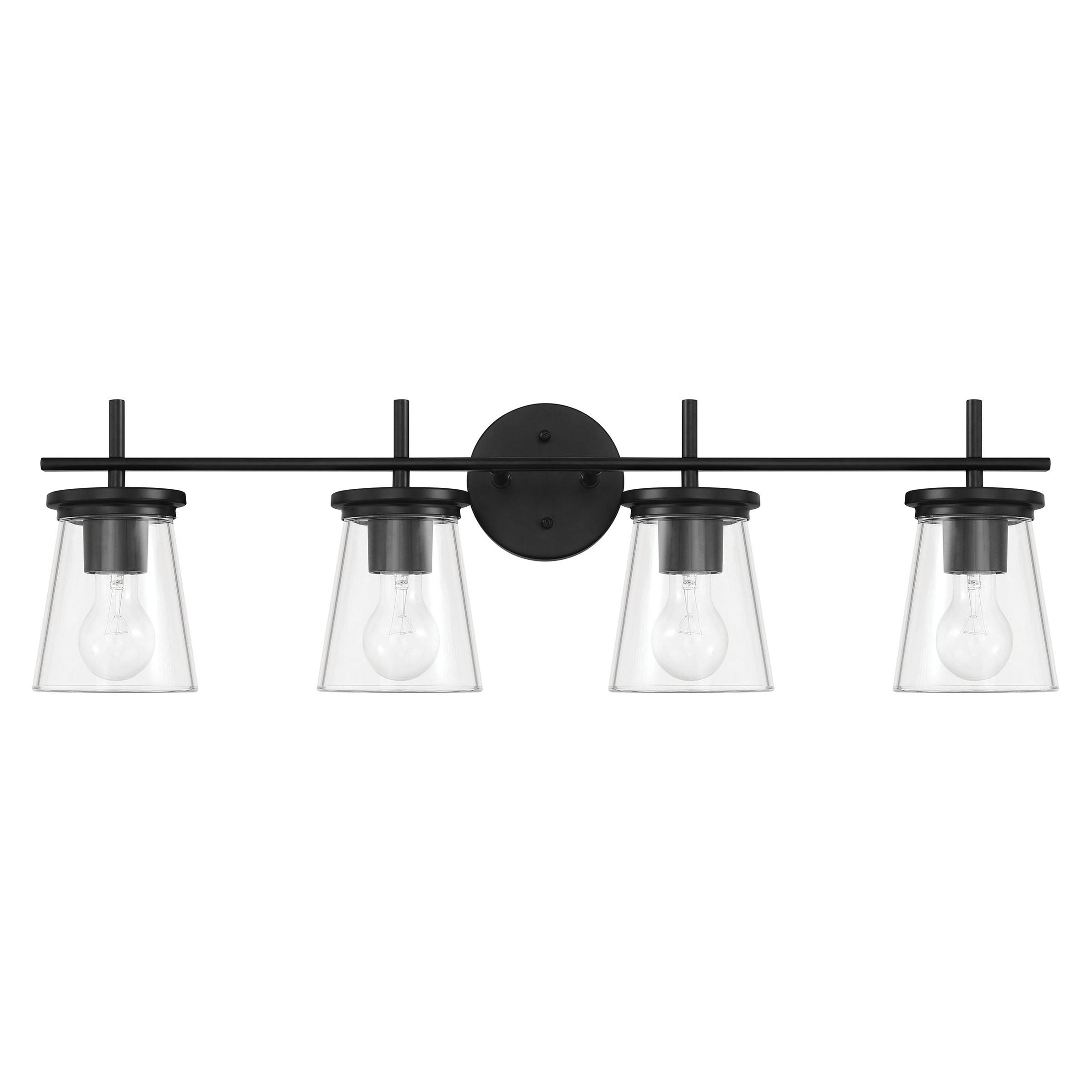 Craftmade - 60404-FB - Four Light Vanity - Connell - Flat Black