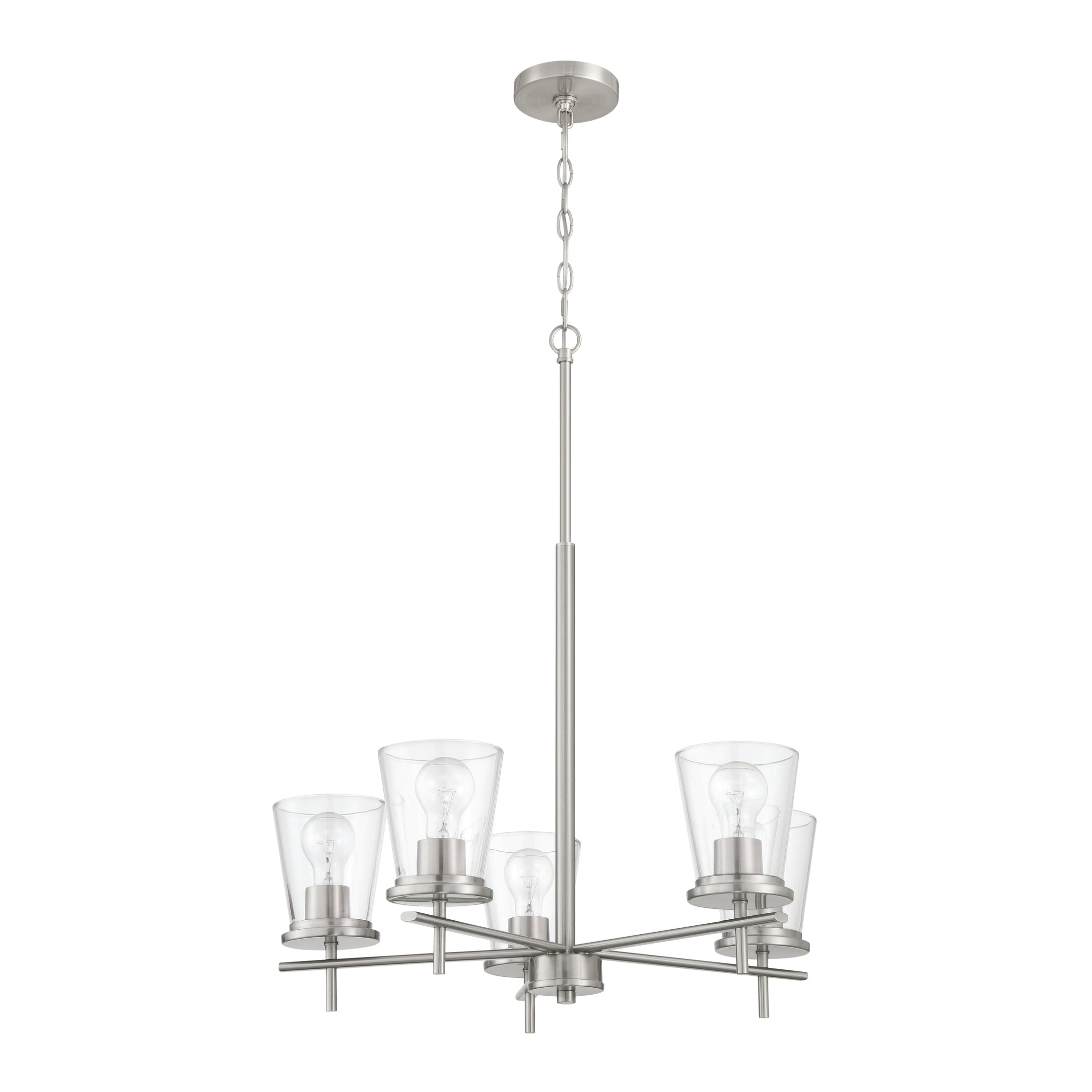 Craftmade - 60425-BNK - Five Light Chandelier - Connell - Brushed Polished Nickel
