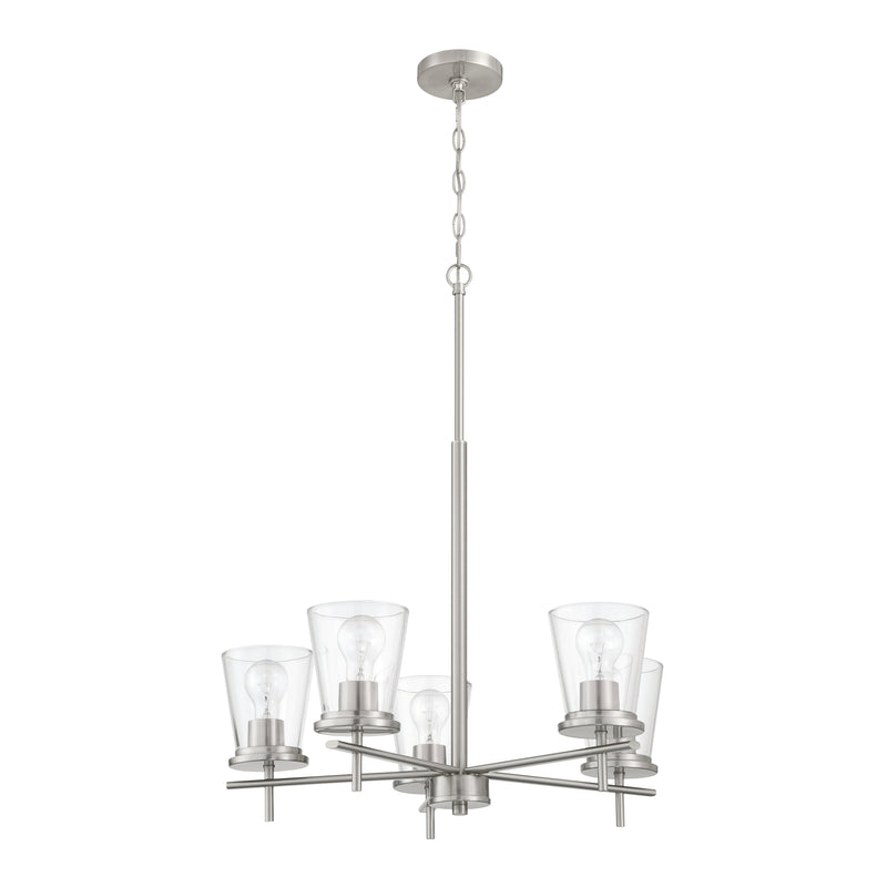 Craftmade - 60425-BNK - Five Light Chandelier - Connell - Brushed Polished Nickel