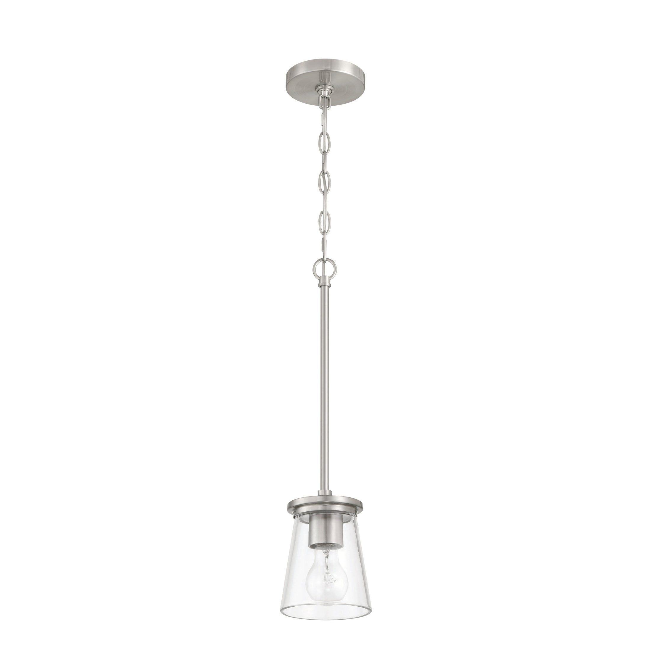 Craftmade - 60491-BNK - One Light Mini Pendant - Connell - Brushed Polished Nickel
