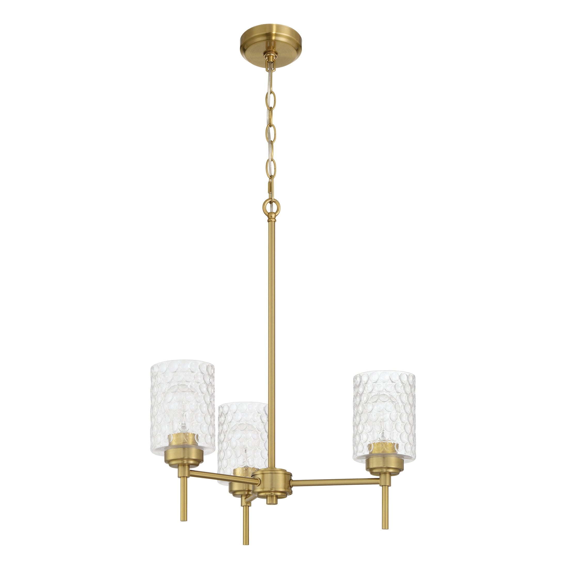 Craftmade - 60523-SB - Three Light Chandelier - Claire - Satin Brass