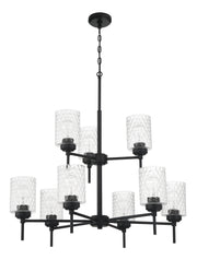 Craftmade - 60529-FB - Nine Light Chandelier - Claire - Flat Black