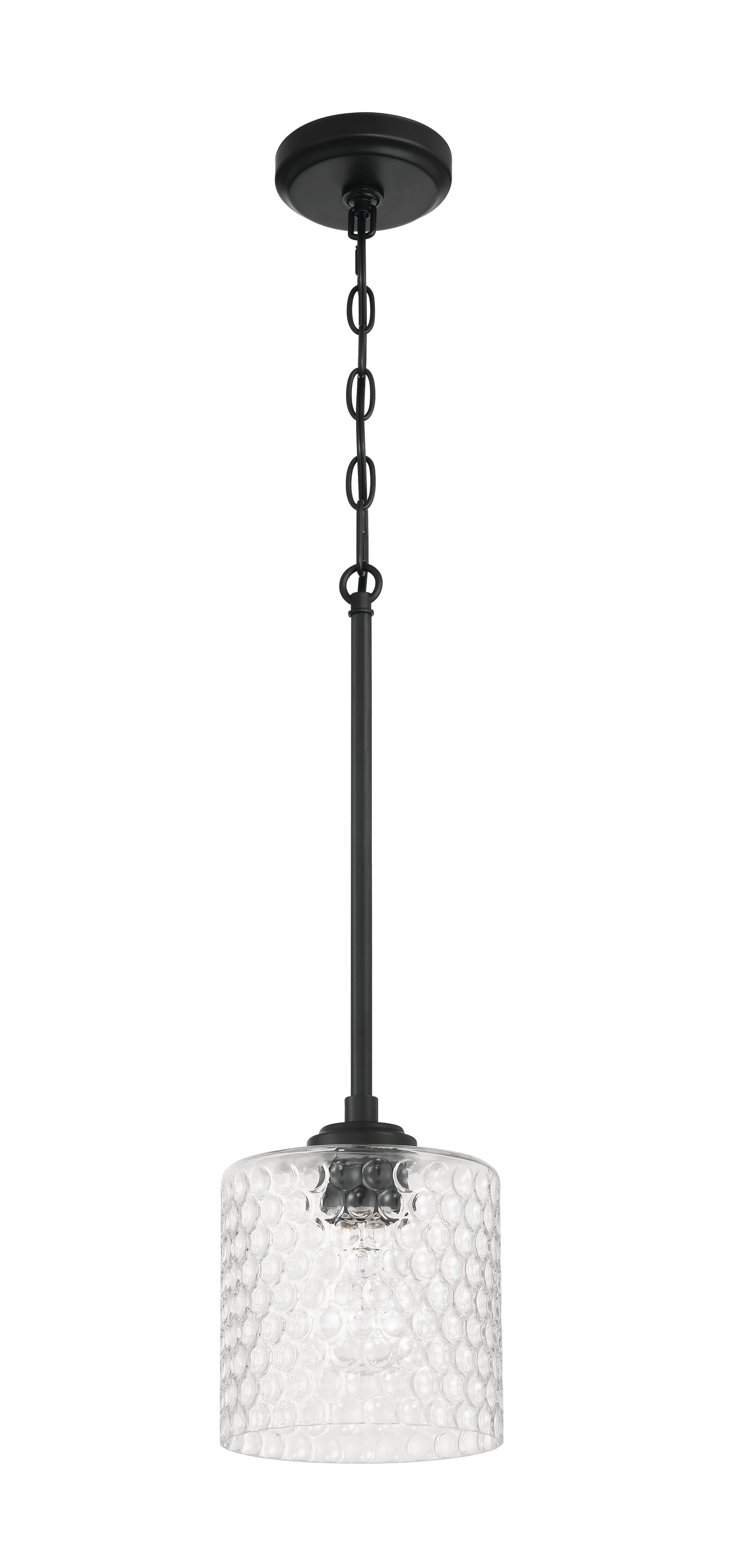 Craftmade - 60591-FB - One Light Mini Pendant - Claire - Flat Black