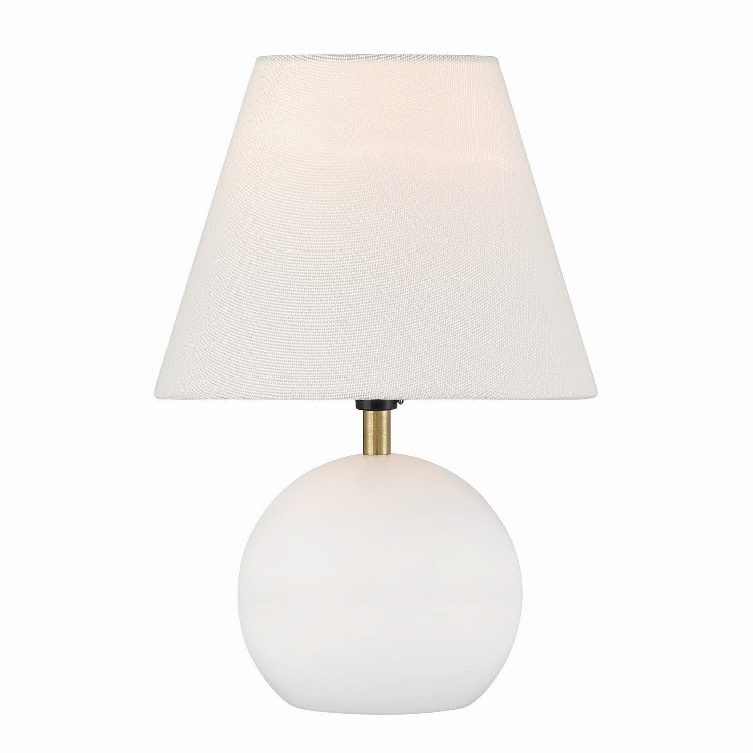 Craftmade - 87012WSB-T - One Light Table Lamp - Olive - White/Satin Brass