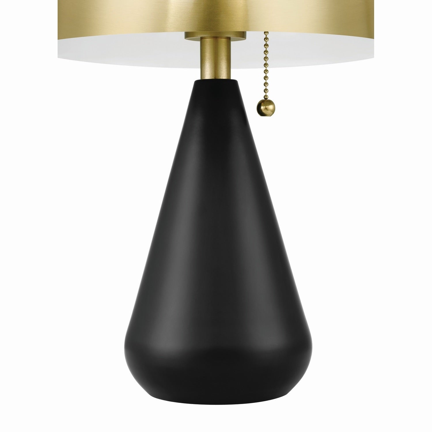 Craftmade - 87014FBSB-T - Two Light Table Lamp - Shelby - Flat Black/Satin Brass