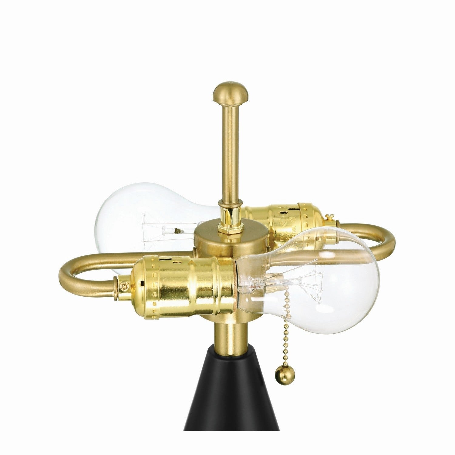 Craftmade - 87014FBSB-T - Two Light Table Lamp - Shelby - Flat Black/Satin Brass