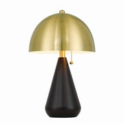 Craftmade - 87014FBSB-T - Two Light Table Lamp - Shelby - Flat Black/Satin Brass