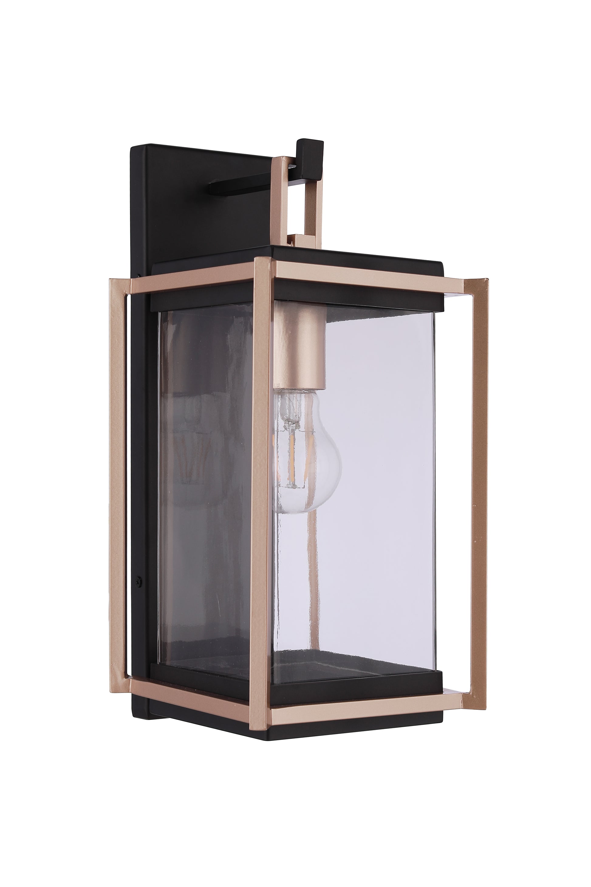 Craftmade - ZA6504-MNSB - One Light Outdoor Wall Lantern - Metalwork - Midnight / Satin Brass