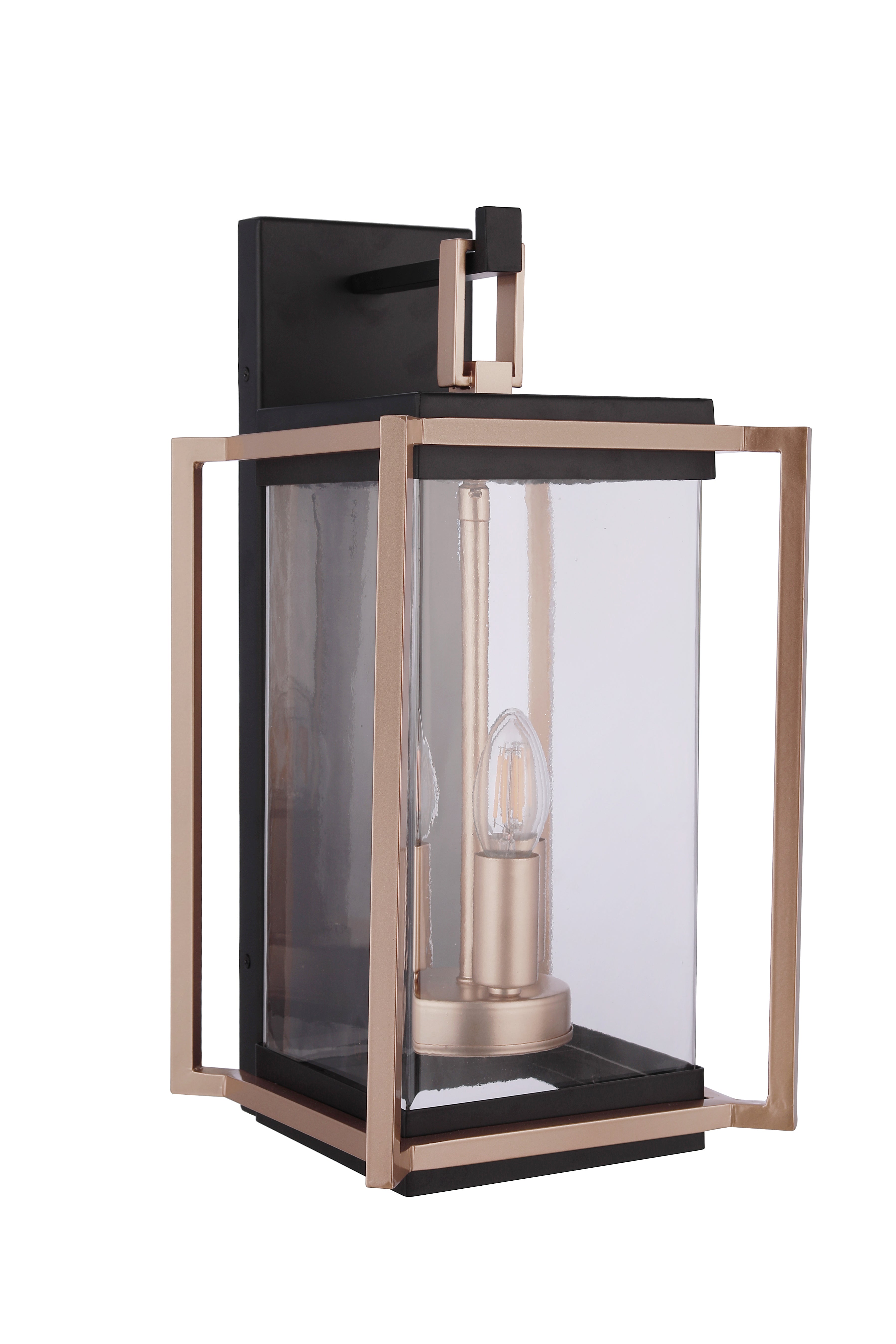 Craftmade - ZA6514-MNSB - Three Light Outdoor Wall Lantern - Metalwork - Midnight / Satin Brass