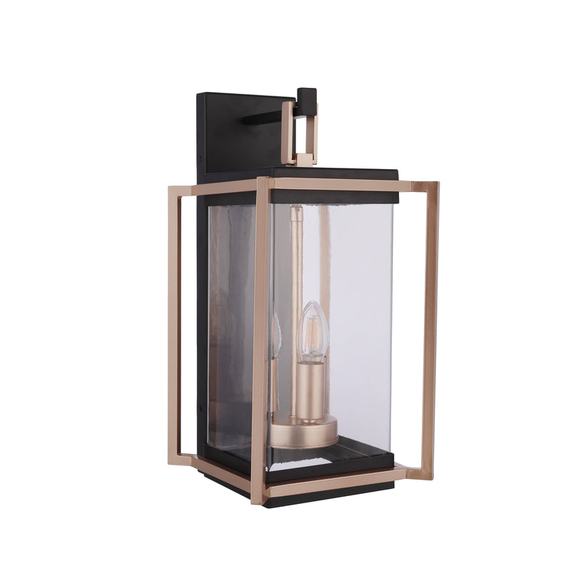 Craftmade - ZA6514-MNSB - Three Light Outdoor Wall Lantern - Metalwork - Midnight / Satin Brass