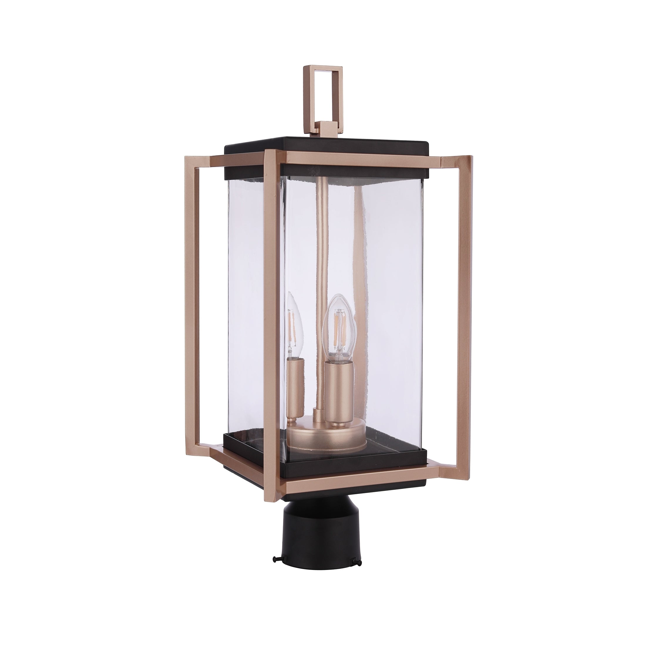 Craftmade - ZA6515-MNSB - Three Light Outdoor Post Mount - Metalwork - Midnight / Satin Brass