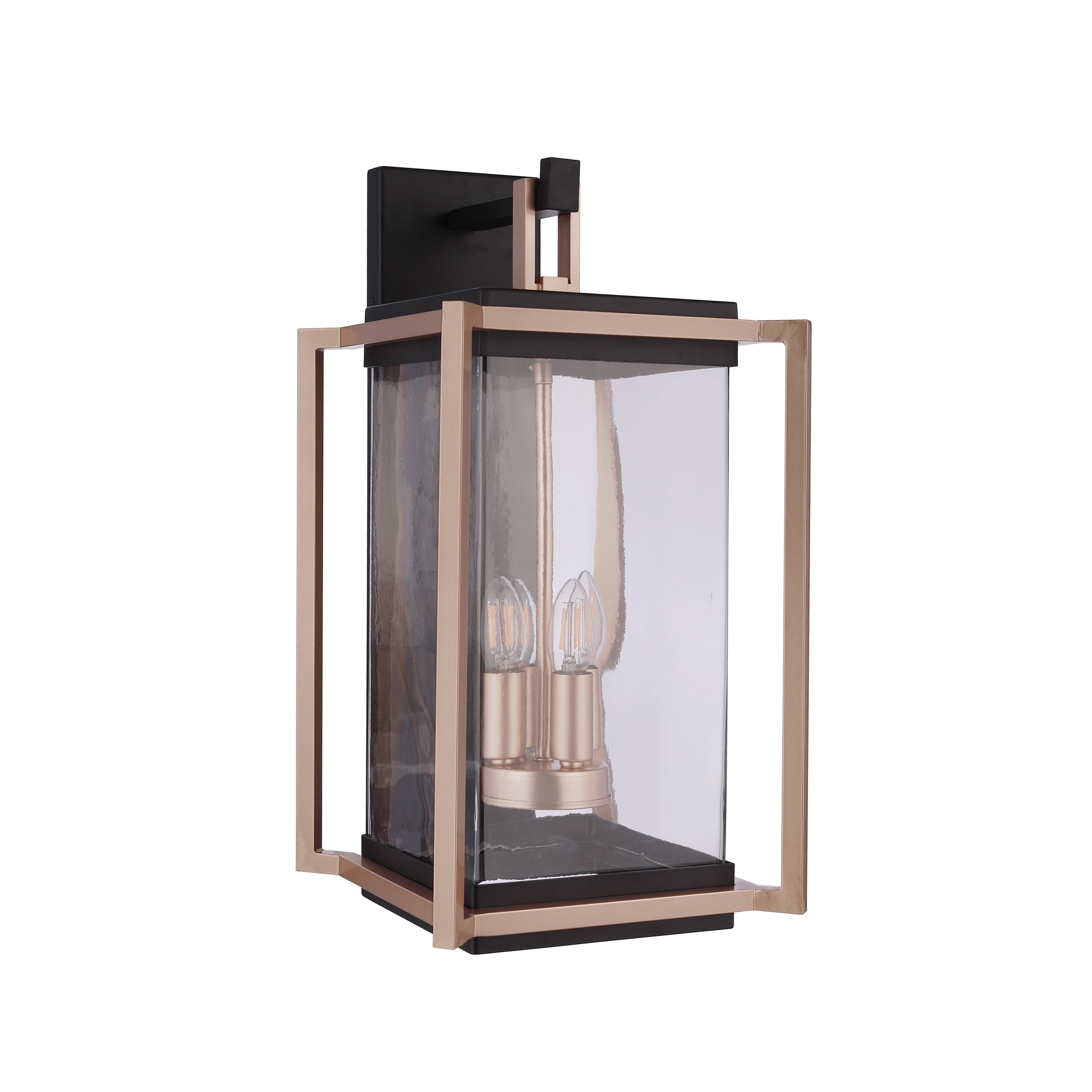 Craftmade - ZA6524-MNSB - Four Light Outdoor Wall Lantern - Metalwork - Midnight / Satin Brass