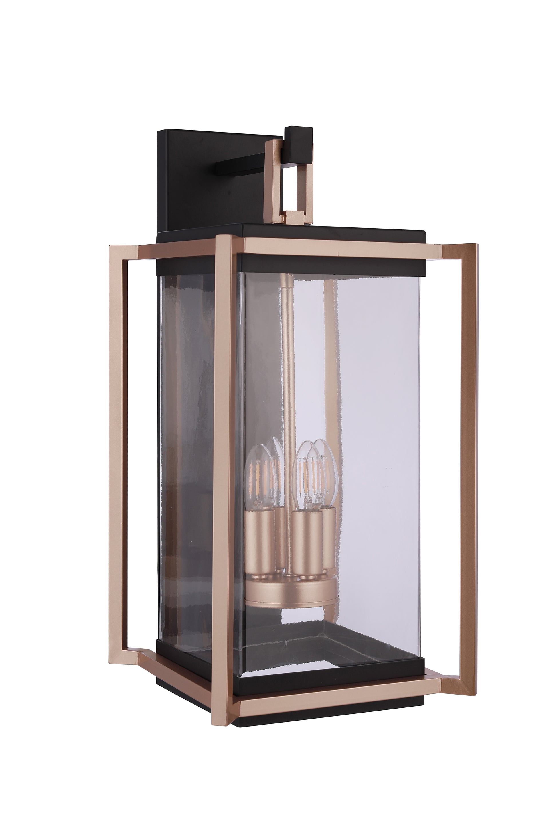 Craftmade - ZA6534-MNSB - Four Light Outdoor Wall Lantern - Metalwork - Midnight / Satin Brass