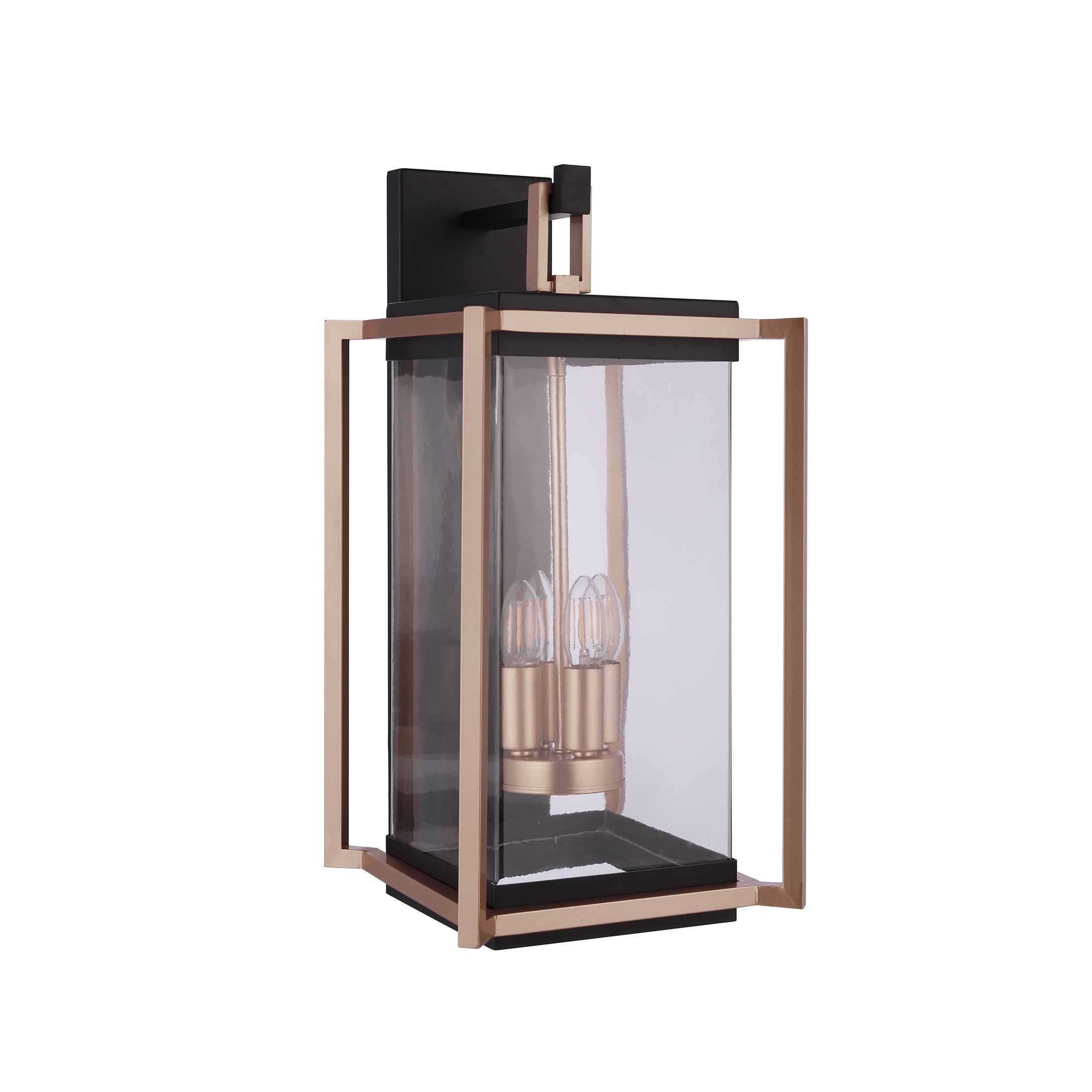 Craftmade - ZA6534-MNSB - Four Light Outdoor Wall Lantern - Metalwork - Midnight / Satin Brass