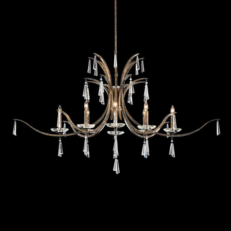 Schonbek - S30508-76R - Eight Light Chandelier - Tinsley - Heirloom Bronze