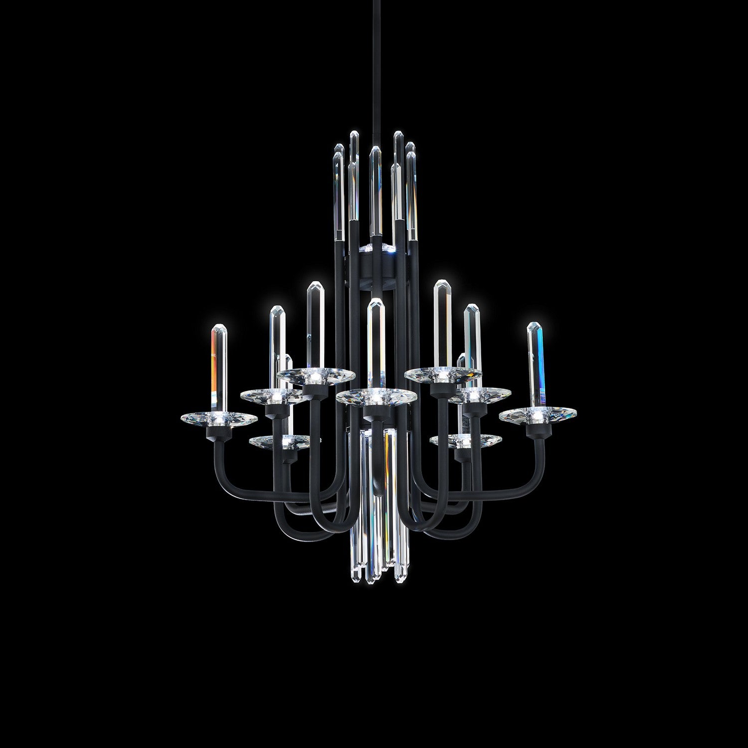 Schonbek - S5710-18O - LED Chandelier - Calliope - Black