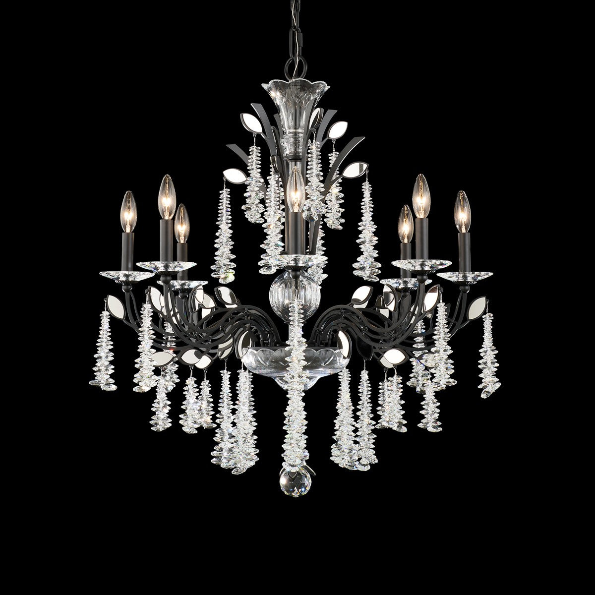 Schonbek - S58508-51R - Eight Light Chandelier - MacLyn - Black