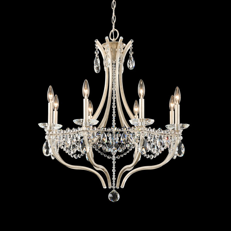 Schonbek - S77508-48R - Eight Light Chandelier - Adley - Antique Silver