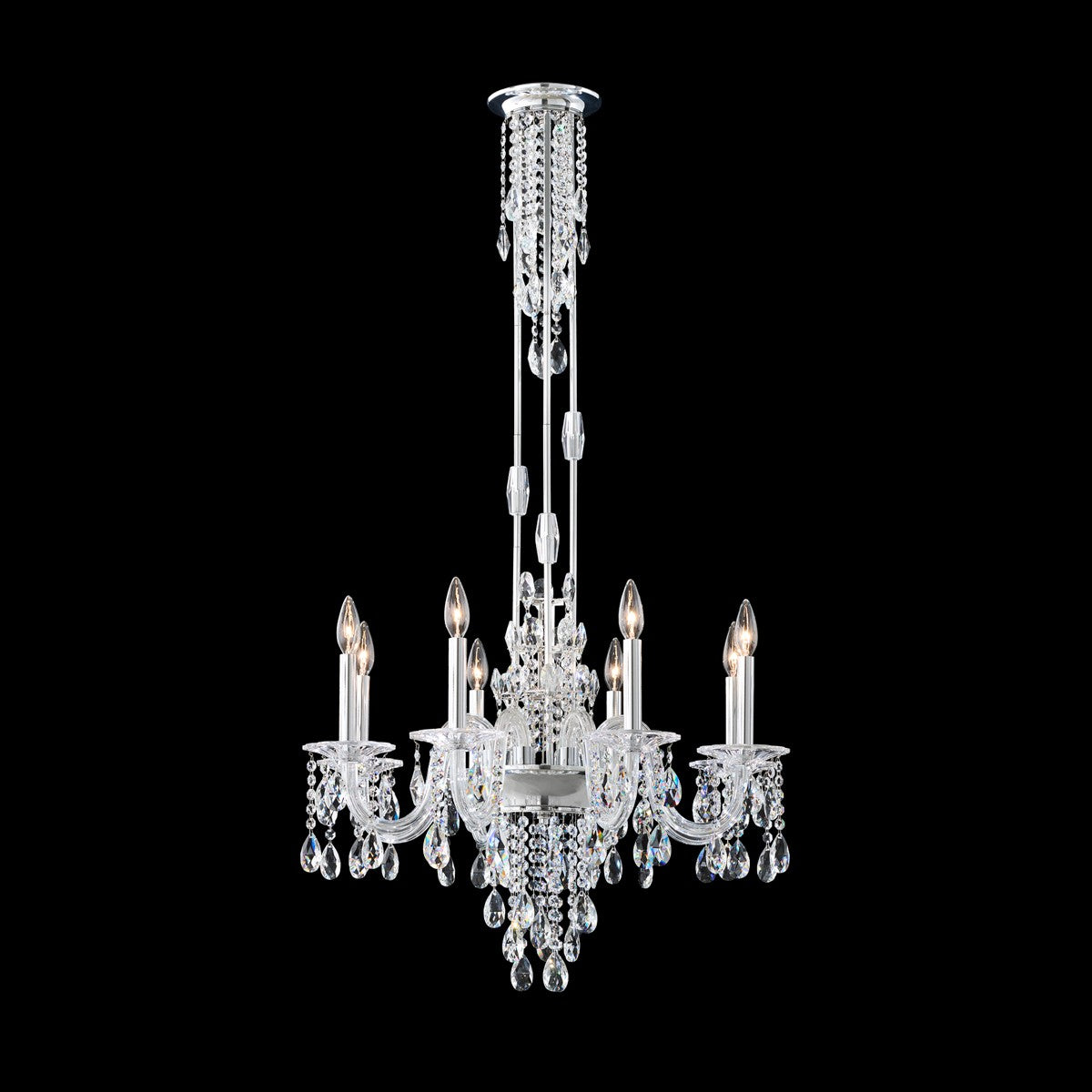 Schonbek - S93508-40R - Eight Light Chandelier - Rainier - Silver