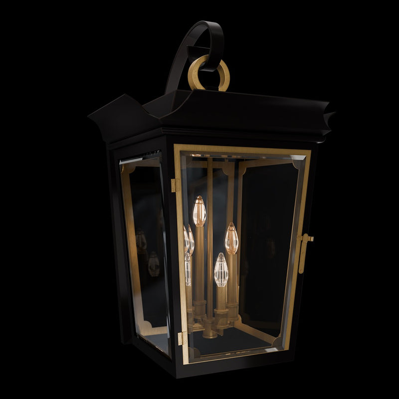 Schonbek - SW38534-18/718 - Four Light Outdoor Wall Mount - Ausable - Black