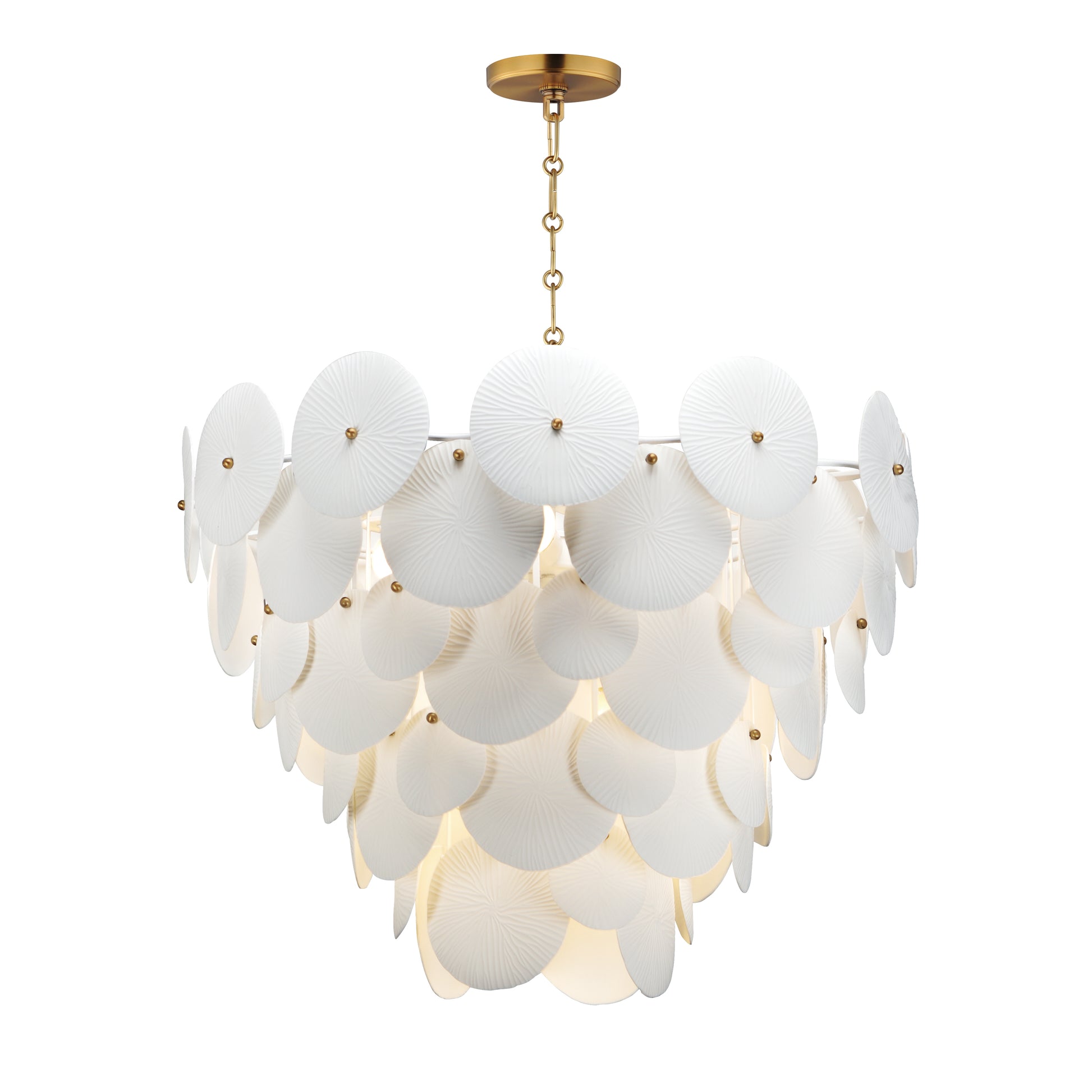 Maxim - 12827WTNAB - Eight Light Pendant - Isla - Natural Aged Brass