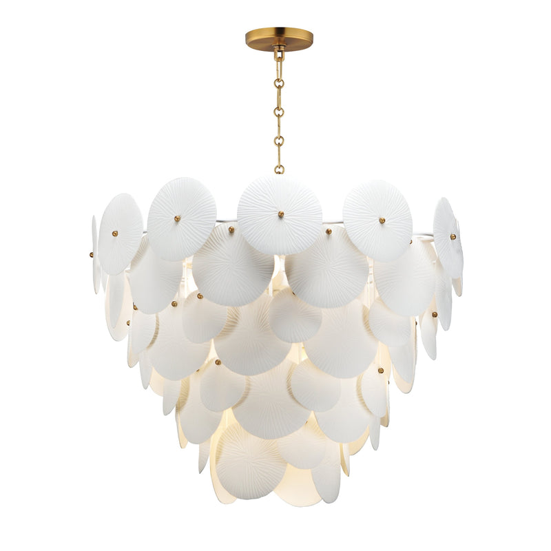 Maxim - 12827WTNAB - Eight Light Pendant - Isla - Natural Aged Brass