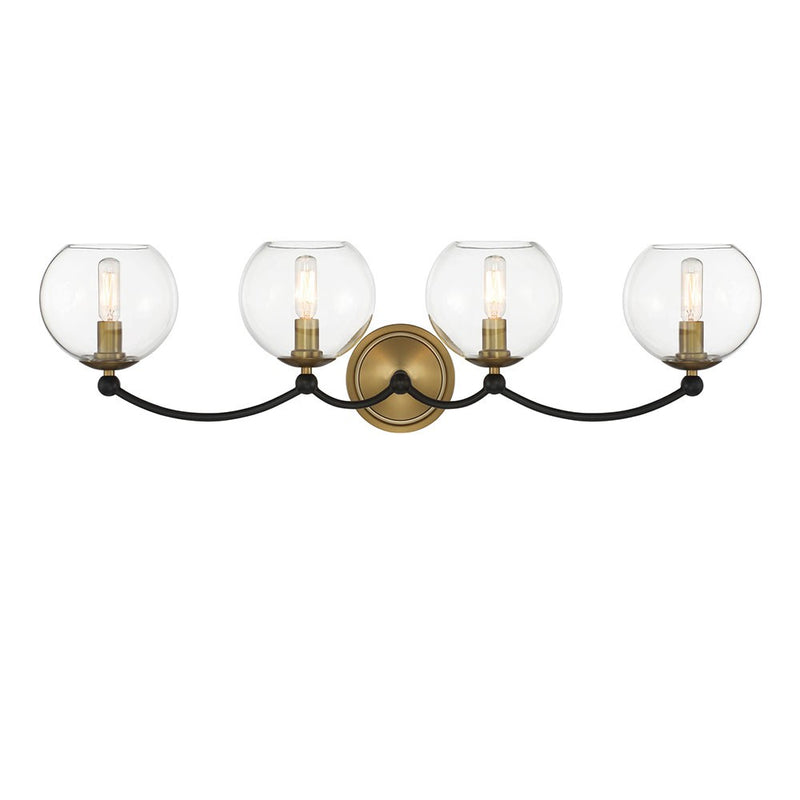 Minka-Lavery - 5064-726 - Four Light Bath Vanity - Kearney Park - Coal And Soft Brass