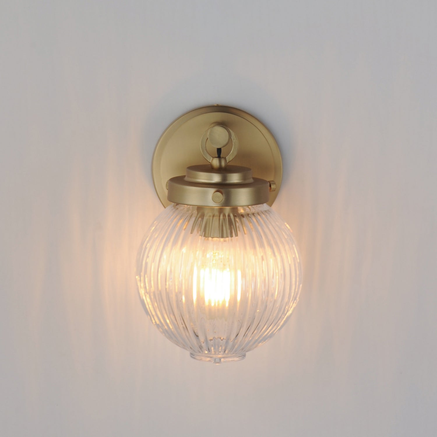Maxim - 15191CRSBR - One Light Wall Sconce - Kasbah - Satin Brass