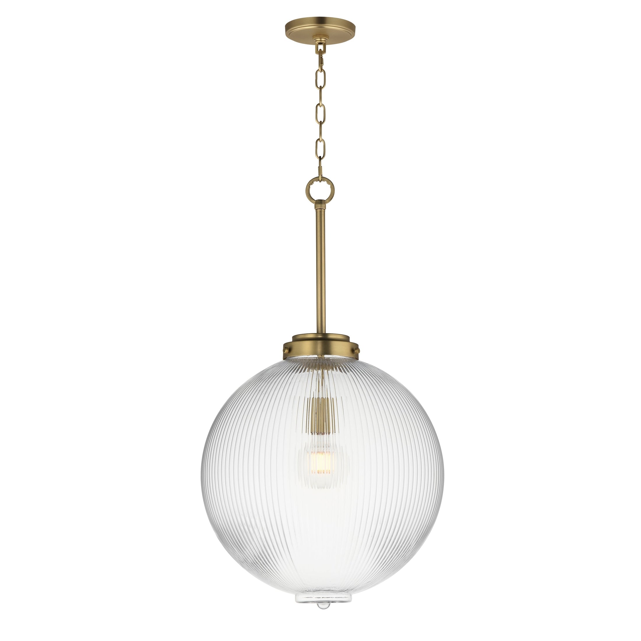 Maxim - 15196CRSBR - One Light Pendant - Kasbah - Satin Brass