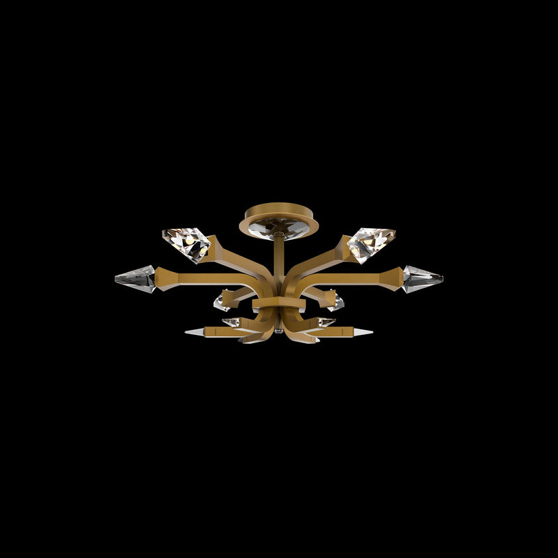 Schonbek Beyond - BFM25524-AB - LED Flush Mount - Plumeria - Aged Brass