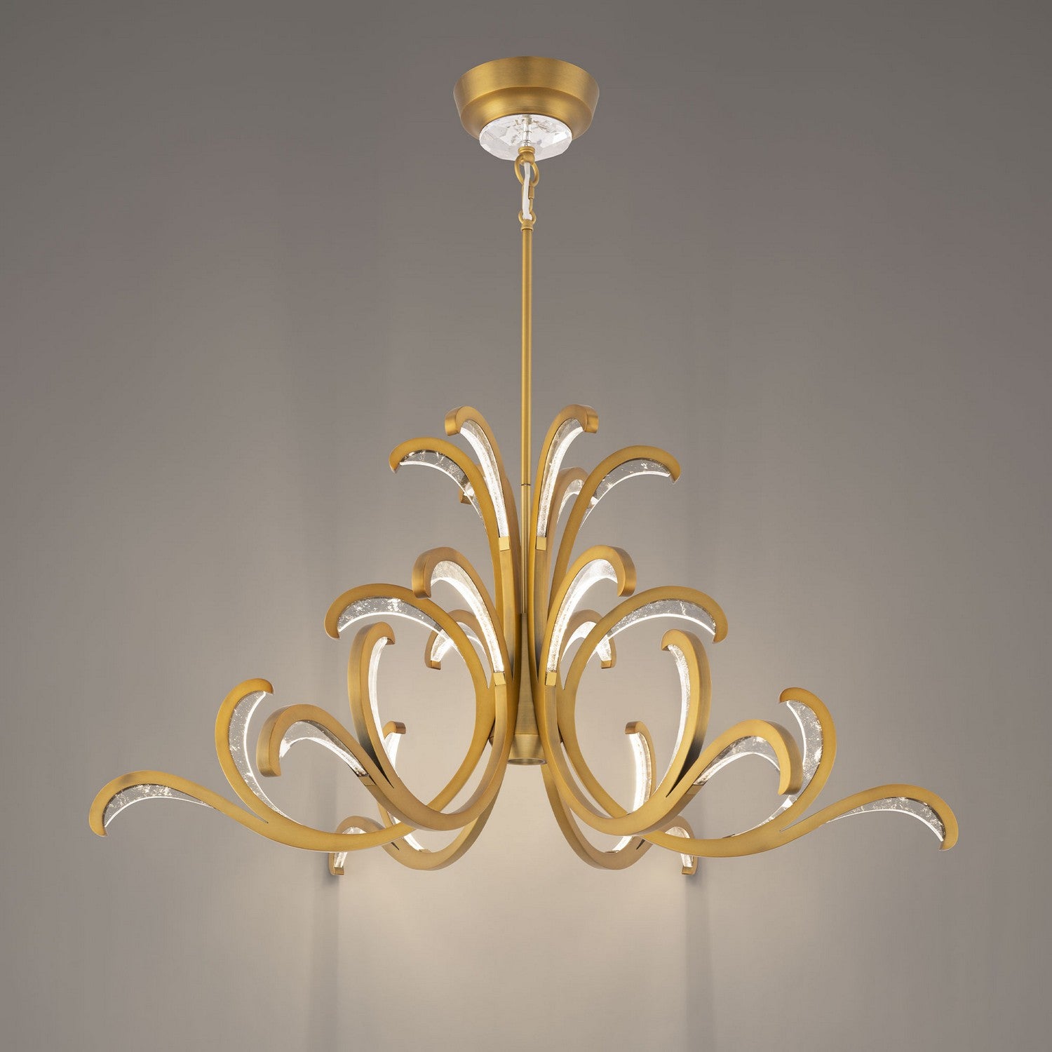 Schonbek Beyond - BPD17539-AB - LED Pendant - Lombardy - Aged Brass