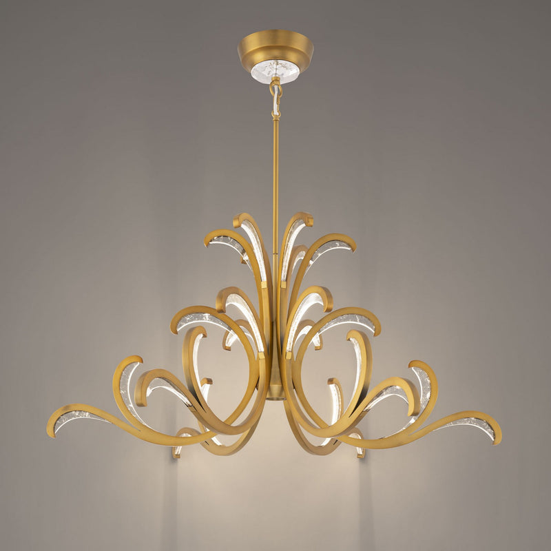 Schonbek Beyond - BPD17539-AB - LED Pendant - Lombardy - Aged Brass