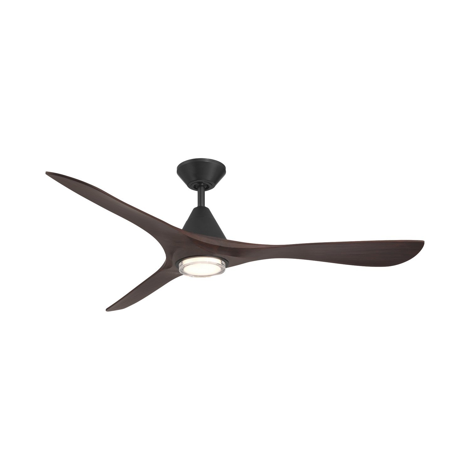 Modern Forms Fans - FR-D2504-60L-MB/DW - 60"Ceiling Fan - Carve - Matte Black/Dark Walnut