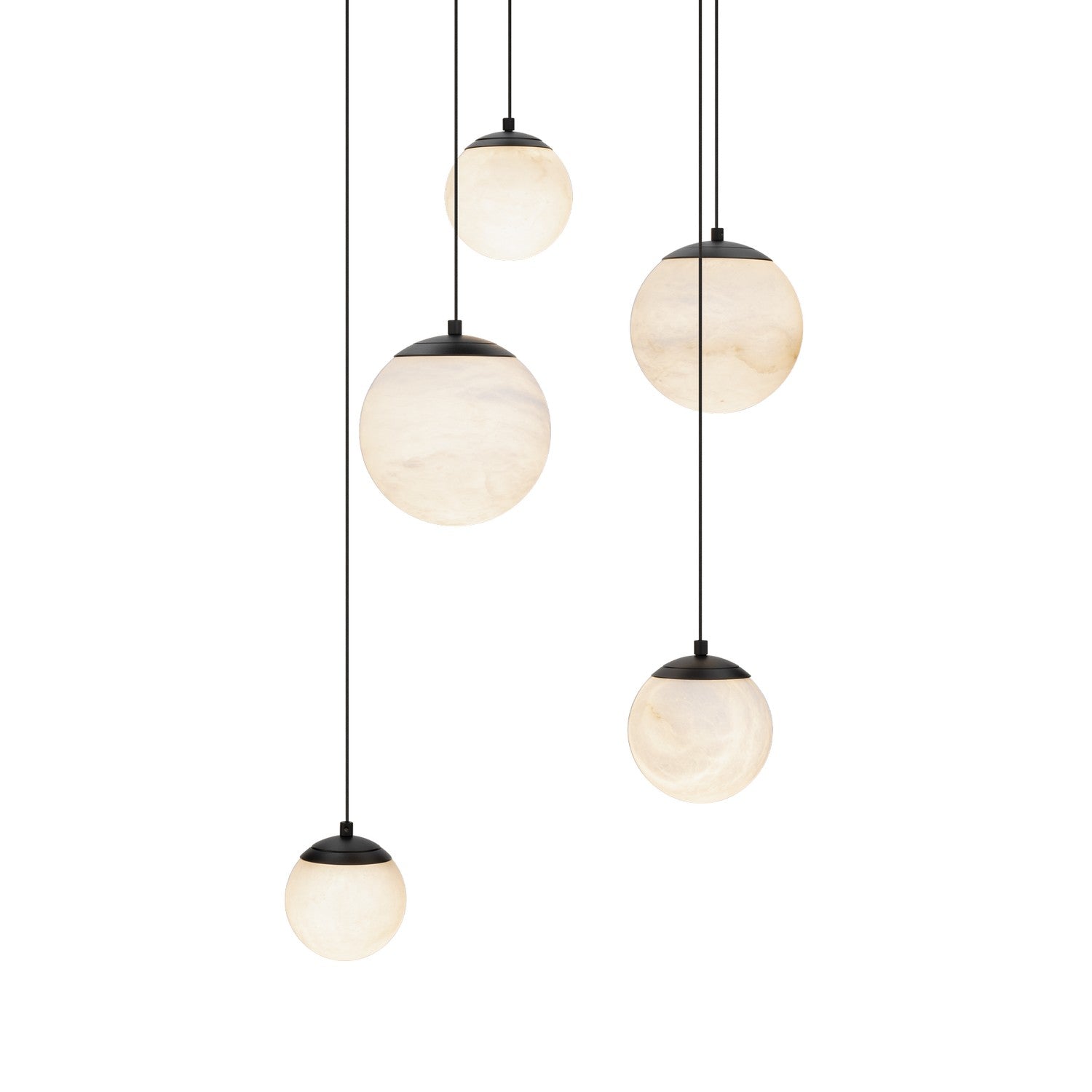 Modern Forms - PD-34405R-BK - LED Pendant - Pisces - Black
