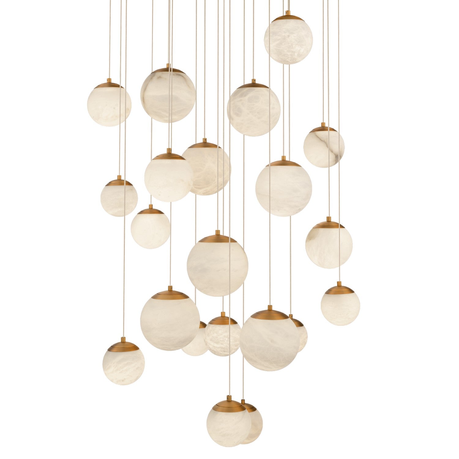 Modern Forms - PD-34421R-AB - LED Pendant - Pisces - Aged Brass