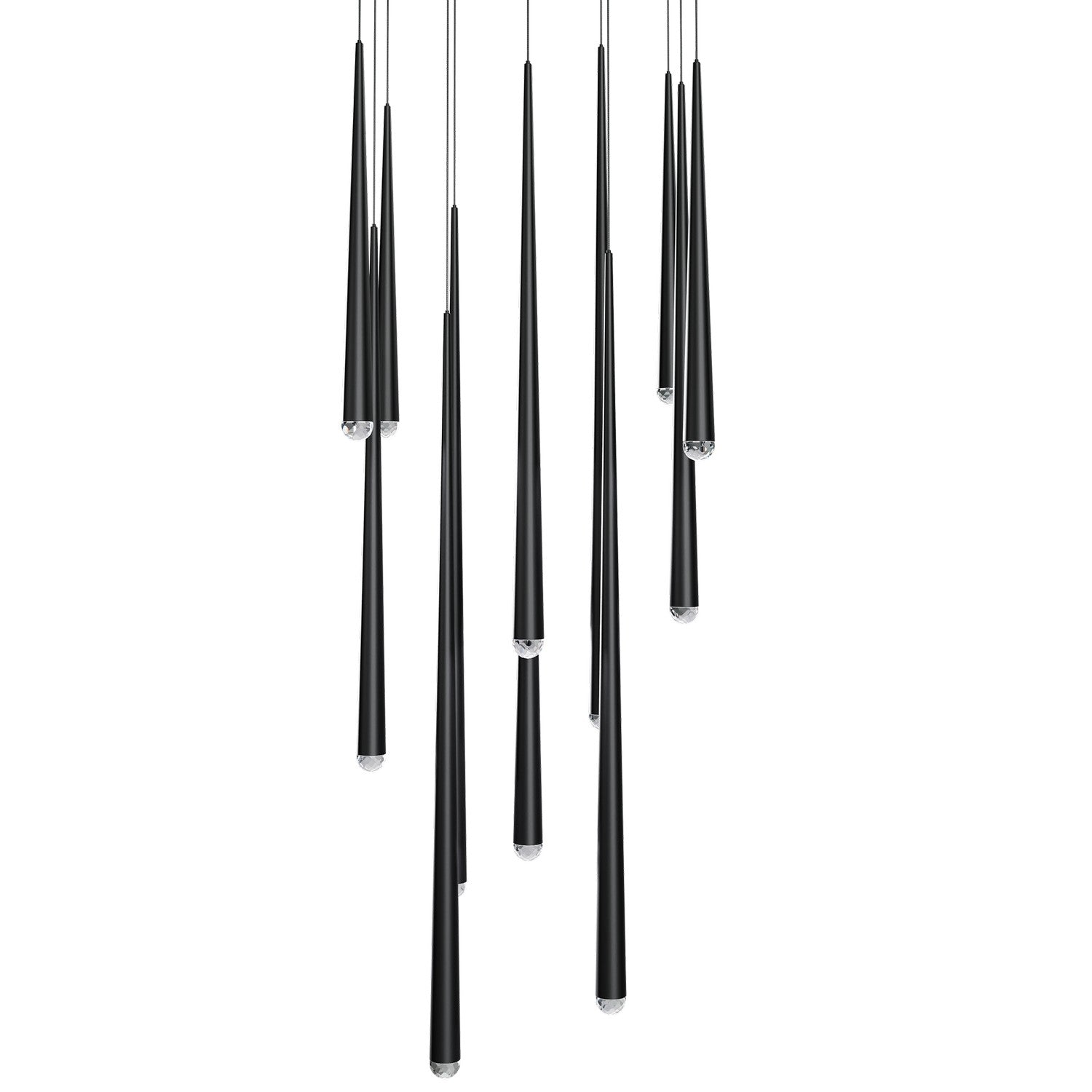Modern Forms - PD-41713S-BK - LED Pendant - Cascade - Black