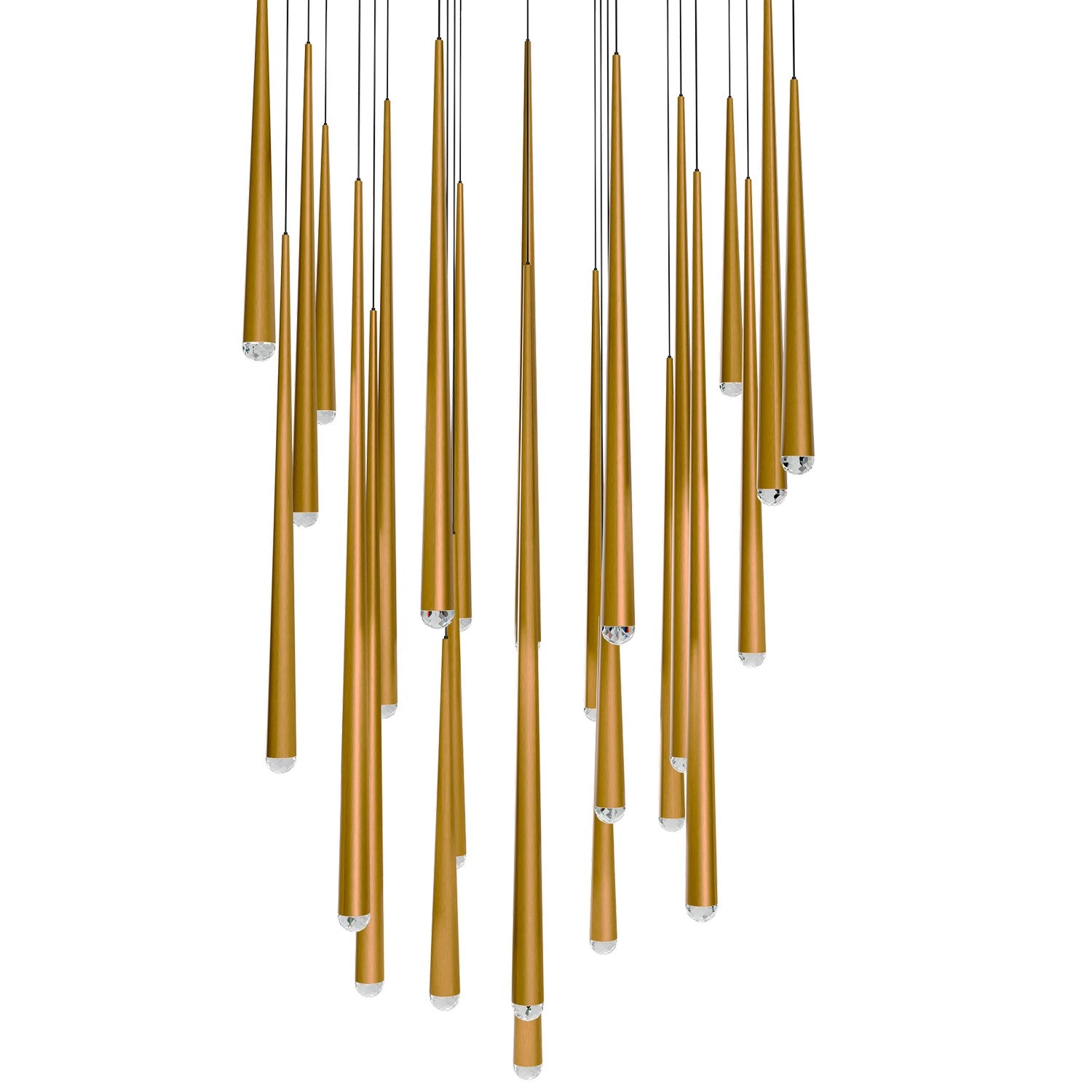 Modern Forms - PD-41725S-AB - LED Pendant - Cascade - Aged Brass